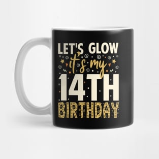 Let's Glow Party 14th Birthday Gift Mug